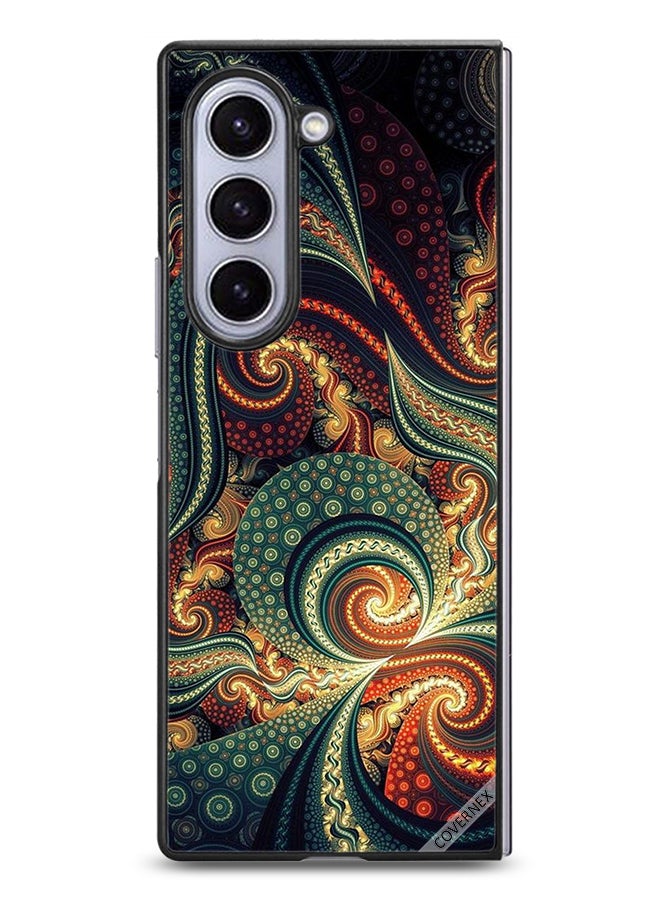 Covernex Samsung Galaxy Z Fold6 Protective Case Cover Mandala Vintage Pattern - Image 1