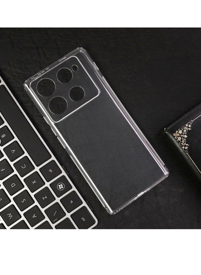 Techie Infinix Note 40 Pro 5G TPU Clear Case | Soft Corner, Slim, Shockproof, Anti-Fingerprint Transparent Cover - Image 2