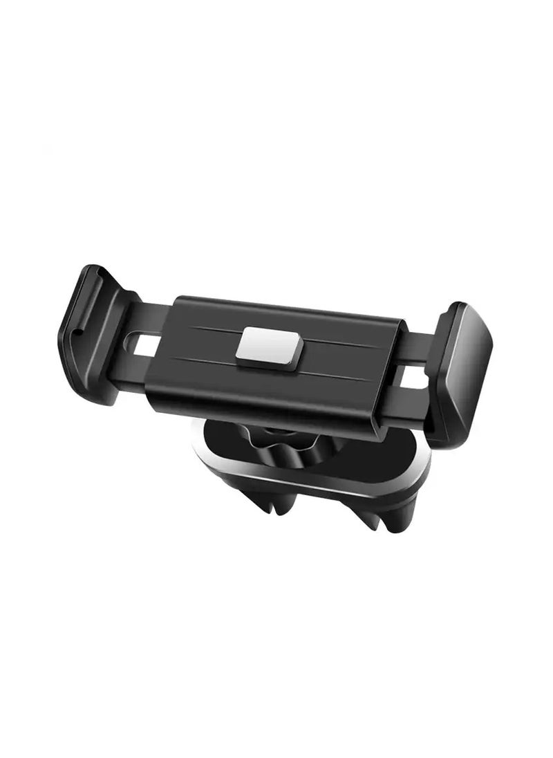 SS Universal 360 free rotating car air vent phone holder anti-slip double silicon clips mobile phone holder for car air vent - ALK7-8  - Image 1