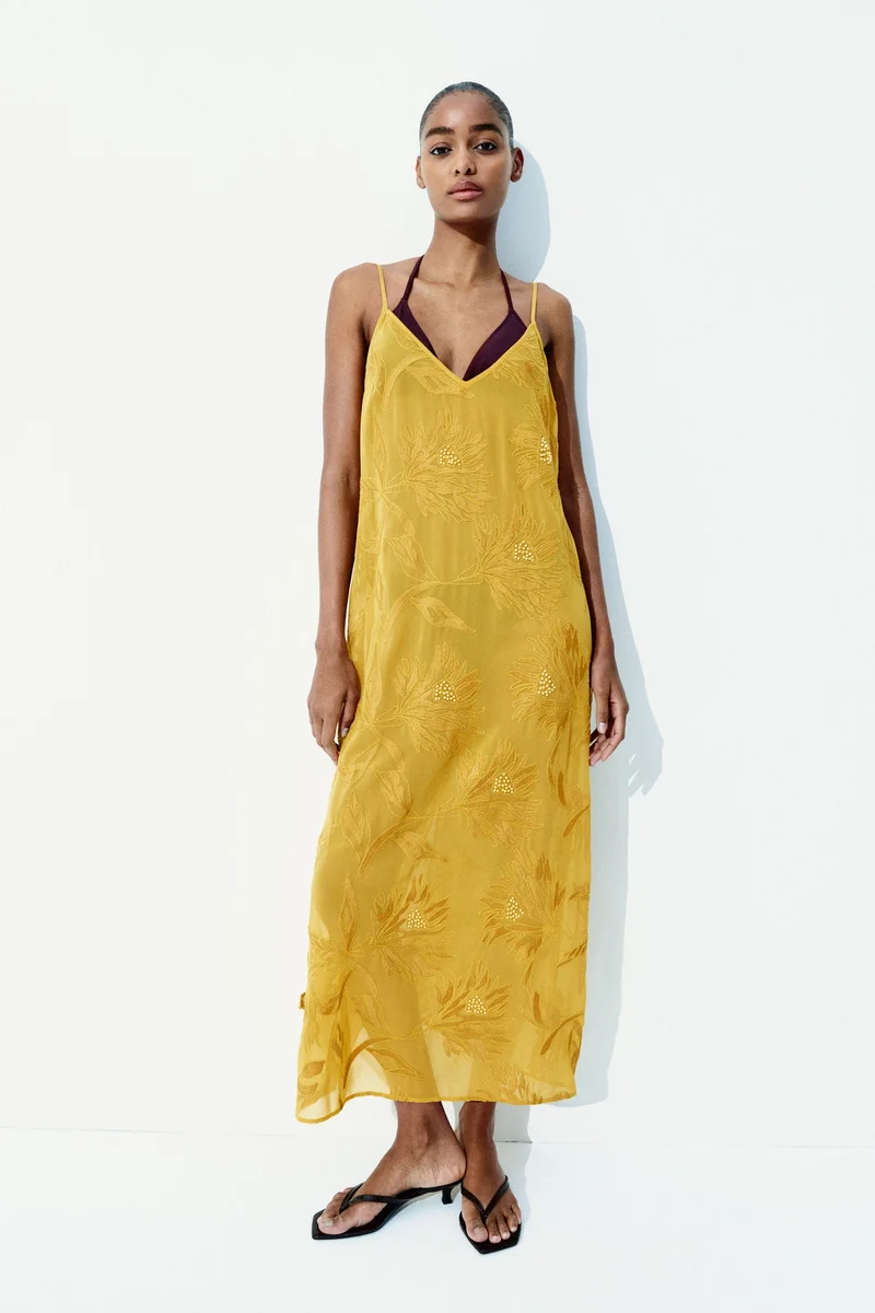 H&M Embellished strappy dress