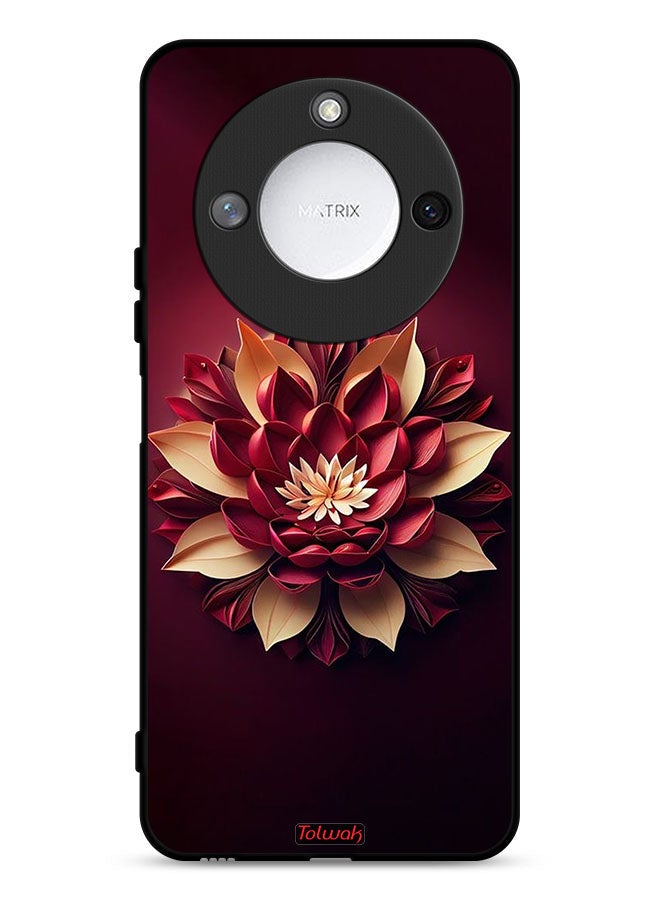 Tolwak Honor X9c Smart 5G Protective Case Cover Flower Abstract Design - Image 1