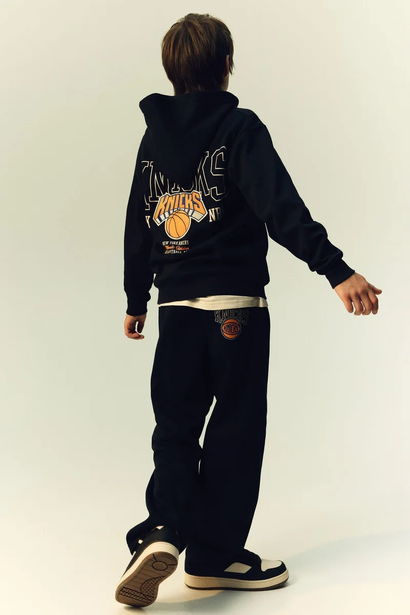 H&M Motif-detail zip-through hoodie