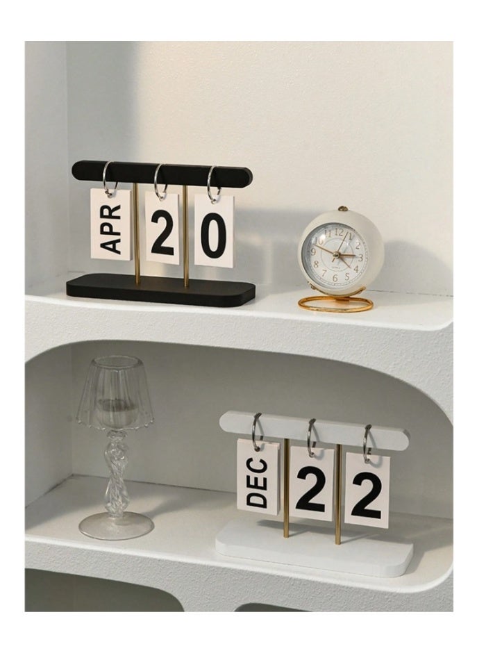 تقويم بسيط ومبتكر لتقليب الصفحات، ديكور تقويم مكتبي، طاولة طعام لغرفة المعيشة، طاولة قهوة، ديكور مكتبي، أفضل هدايا أعياد الميلاد والتخرج - Image 2