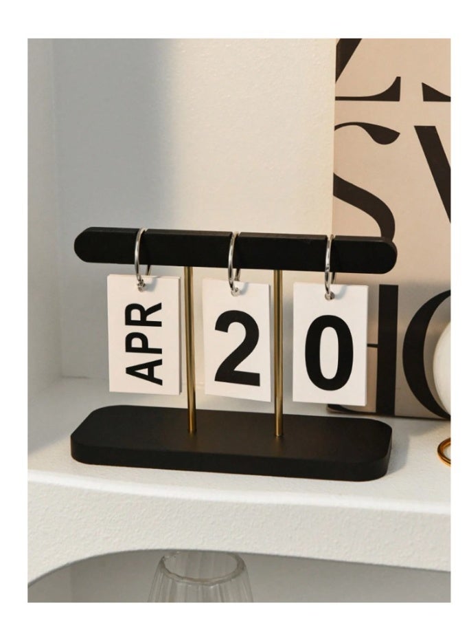 تقويم بسيط ومبتكر لتقليب الصفحات، ديكور تقويم مكتبي، طاولة طعام لغرفة المعيشة، طاولة قهوة، ديكور مكتبي، أفضل هدايا أعياد الميلاد والتخرج - Image 4