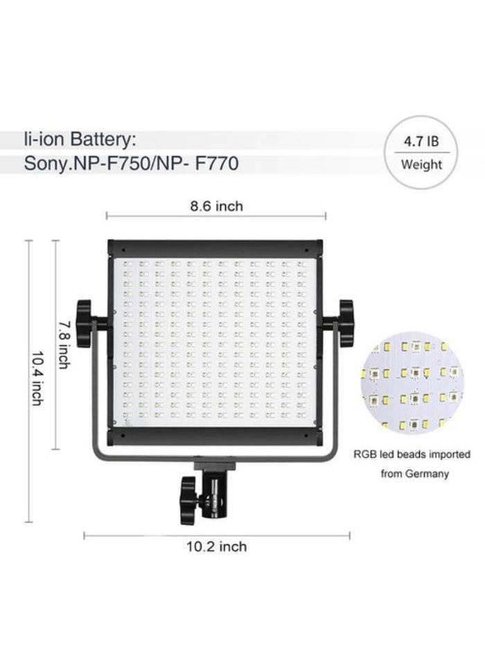 GVM RGB 800D Led Video Light, 2PCS Video Lighting Kit with APP Control, 40W Photography Lighting Led Panel Light with 8 Kinds of The Scene Lights for Studio YouTube, 3200K-5600K, CRI 97+