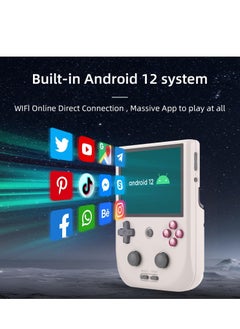 ANBERNIC  RG405V Retro Handheld Game Console, Unisoc Tiger T618 Android 12 System 4.0 Inch IPS Touch Screen Support 5G WiFi Bluetooth 5.0 with 128G TF Card 3172 Games 5500mAh Battery  - Image 4