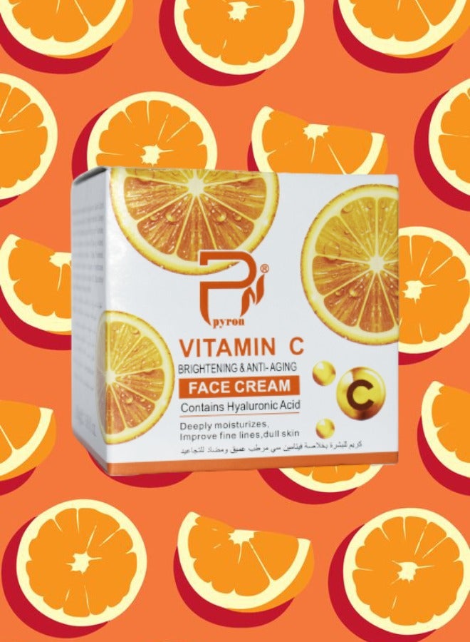 بيرون 4 قطع كريم فيتامين C لتفتيح الوجه ومكافحة الشيخوخة 50 جرام - Image 2