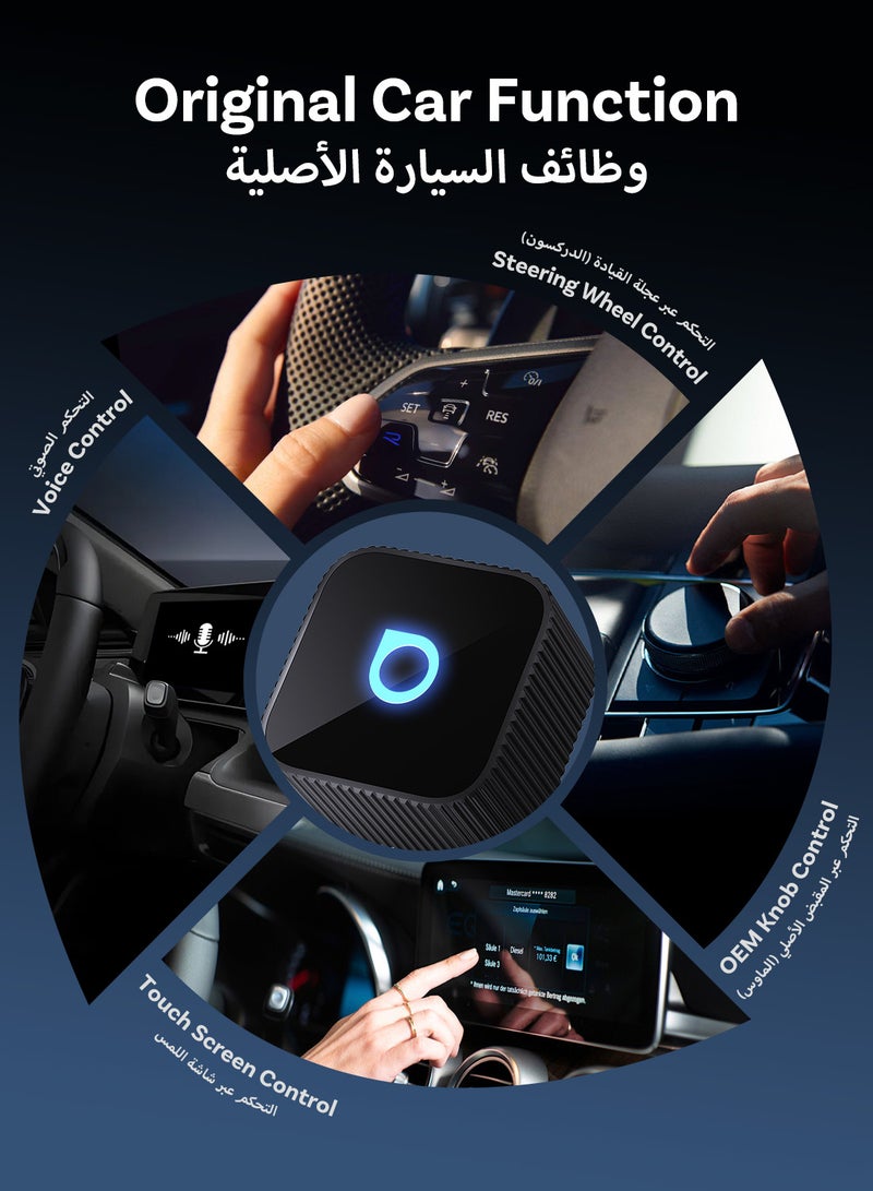 Ottocast Mini Cube 3.0 Wireless CarPlay & Android Auto Adapter Plug & Play Fast Auto-Reconnect Bluetooth 5.4 WiFi 6 - Image 4