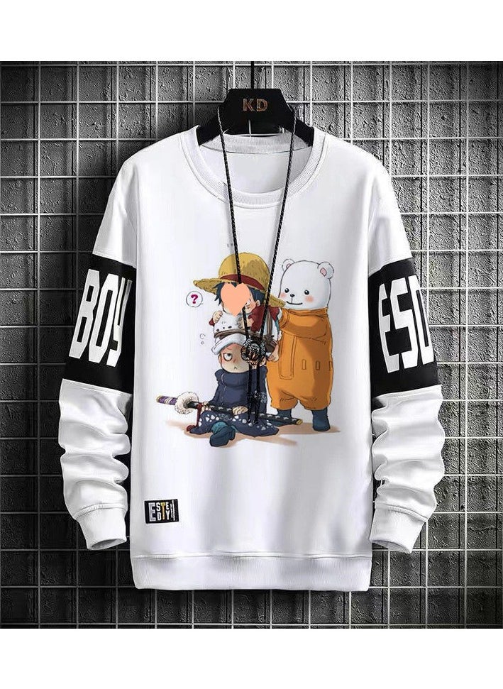 KUYING New One Piece Casual Loose Round Neck Hoodie  - Image 1
