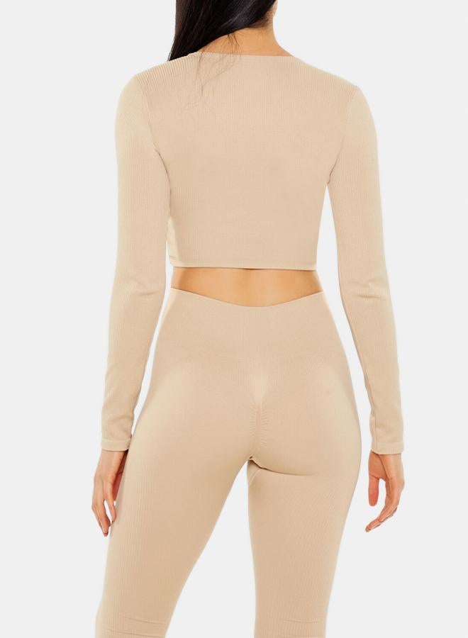 FOREVER 21 Active Seamless Surplice Crop Top - Image 4