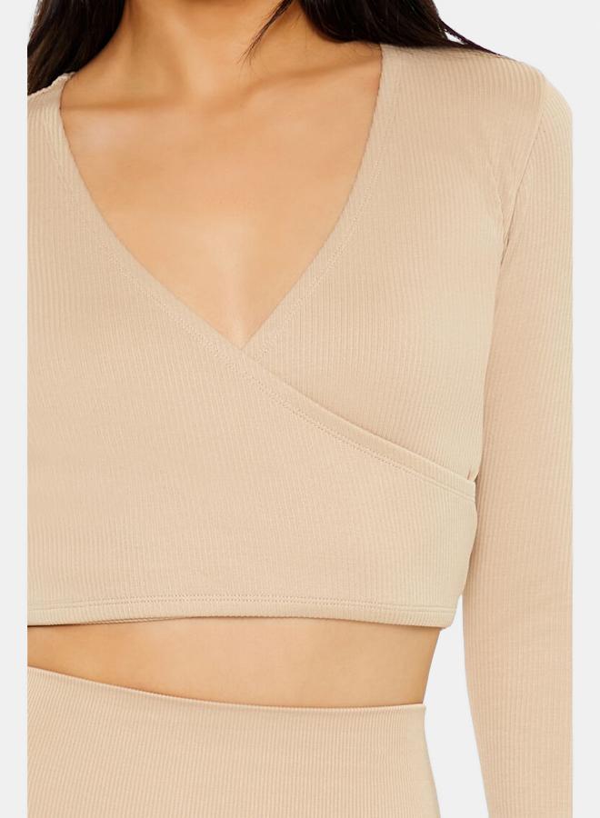 FOREVER 21 Active Seamless Surplice Crop Top - Image 3