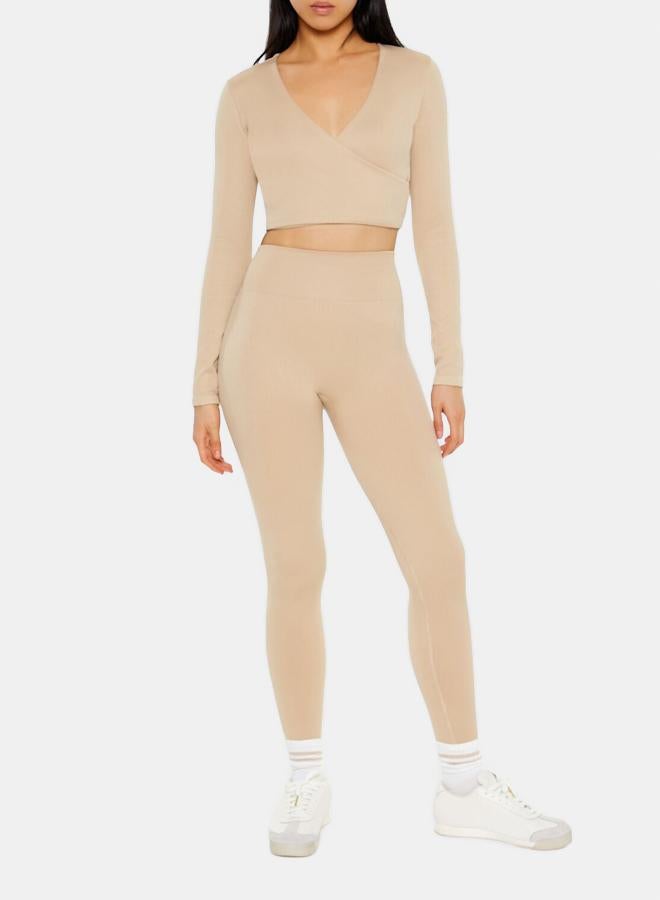 FOREVER 21 Active Seamless Surplice Crop Top - Image 5
