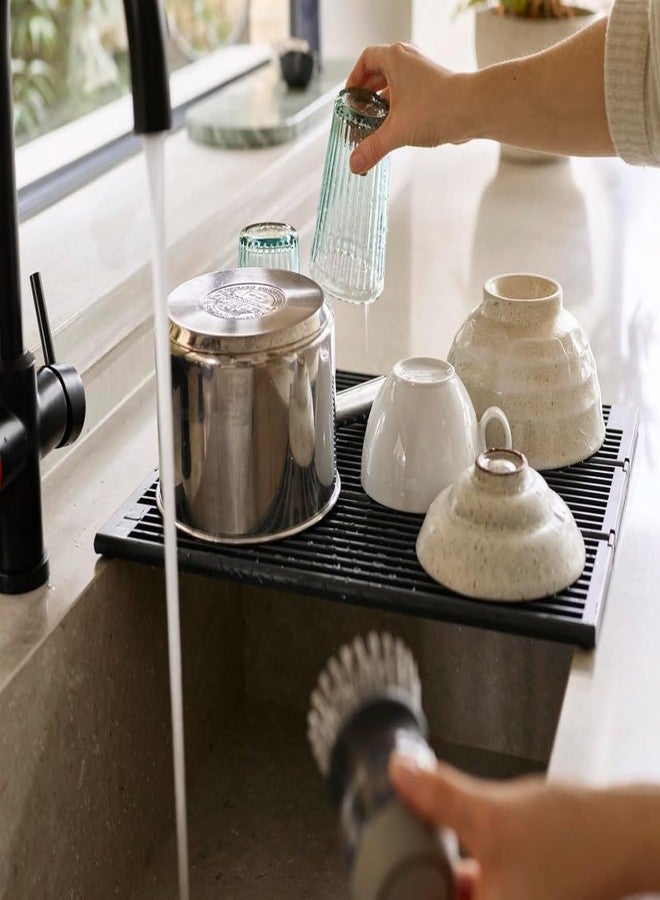 Minitul Collapsible Dish Drying Rack Folding Over Sink Drainer Foldable Dish Rack for Sink | Folding Over Sink Drainer | Collapsible Dish Drying Rack | Foldable Dish Rack for Sink | - Image 4