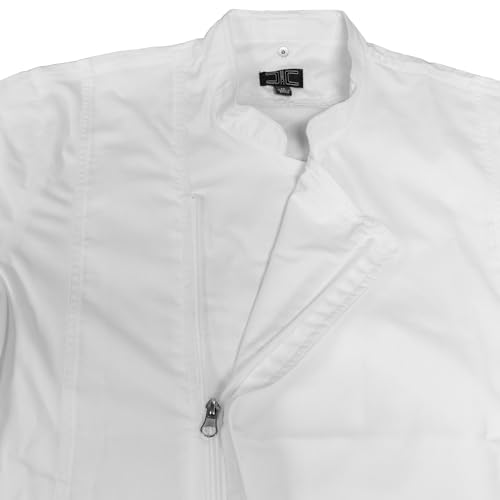 Chef Code Zip Front Cool Breeze Chef Coat (White, X-Large) - Image 3