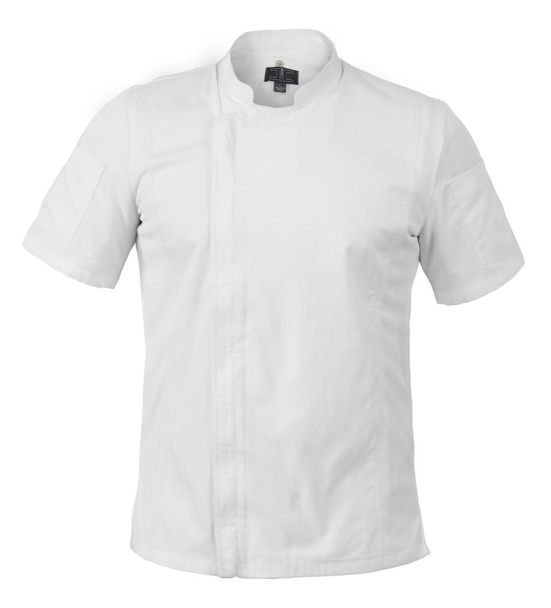 Chef Code Zip Front Cool Breeze Chef Coat (White, X-Large) - Image 5