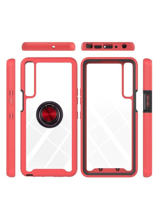 اس-توب جراب لهاتف LG Stylo 7 4G Starry Sky بلون سادة مقاوم للصدمات مصنوع من مادة البولي كربونات + مادة TPU مع حامل حلقي ووظيفة مغناطيسية - Image 2