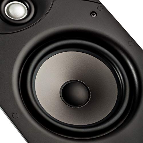 Polk Audio V65 Vanishing in Wall Speaker (Single) - Ideal for Large Rooms, Features Composite Polymer Cone Driver, Swivel Mount Silk Dome Tweeter, Easy Installation, Includes Paintable Slim Grille - Image 5