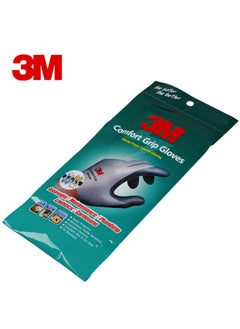 3M 3M 1 Pair Comfort Grip Glove Nitrile Rubber Protective Gloves Cut Resistance Gloves Work Gloves Stretch Fit Durable Coated General Use Size L  - Image 5