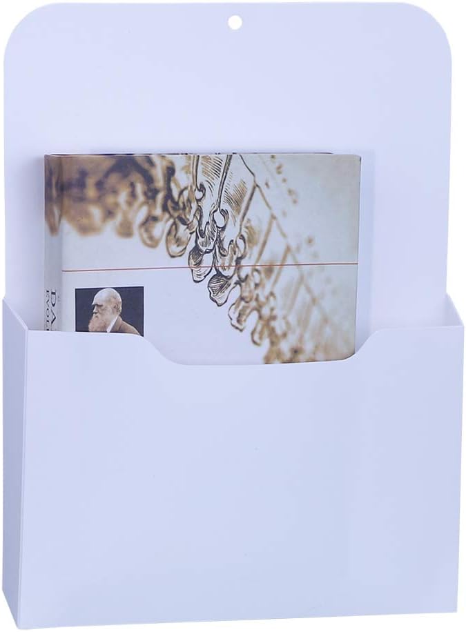 Antner 2 Pack Magnetic File Holder Letter Size Magnetic Wall File Organizer Office Supplies Mail Planners Case for Whiteboard, Refrigerator, Metal Locker, White - Image 2