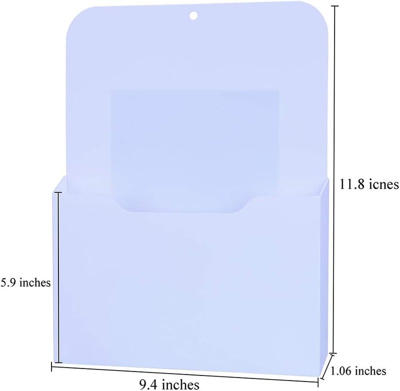 Antner 2 Pack Magnetic File Holder Letter Size Magnetic Wall File Organizer Office Supplies Mail Planners Case for Whiteboard, Refrigerator, Metal Locker, White - Image 4