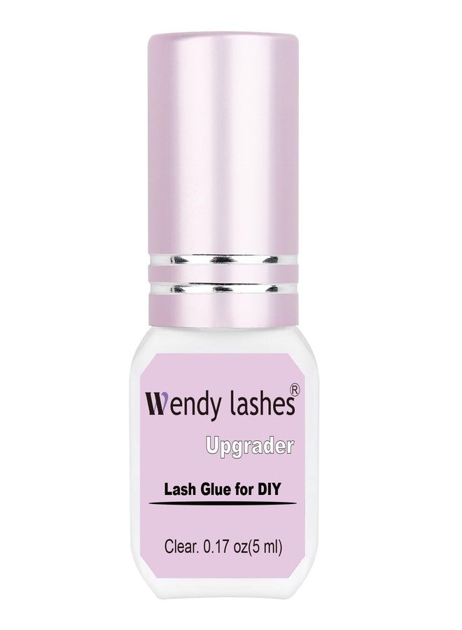 WENDY LASHES Waterproof Lash Glue for Eyelash Cluster: Upgrader Glue for Daily Beauty Enthusiast Lash Artists, Up to 1 Weeks Hold 2-3 Sec Drying, Clear, 5 ml, X0 - Image 1