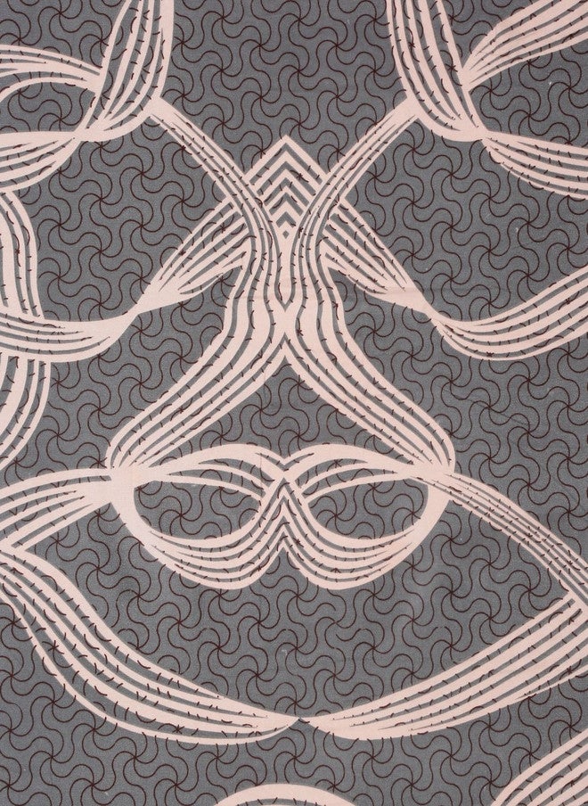 Arrabi Grey Abstract Cotton 310 TC Fitted King Fine Bedsheet with 2 Pillow Covers - Image 4