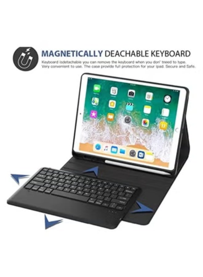 iPad Pro 12.9 Case with Keyboard 6 Generation 2022 iPad Pro 12.9 Keyboard for 12.9 inch 5th 4th 3rd Gen Trackpad Keyboard with 7 Colors Backlit Wireless Detachable with Pencil Holder - Image 4