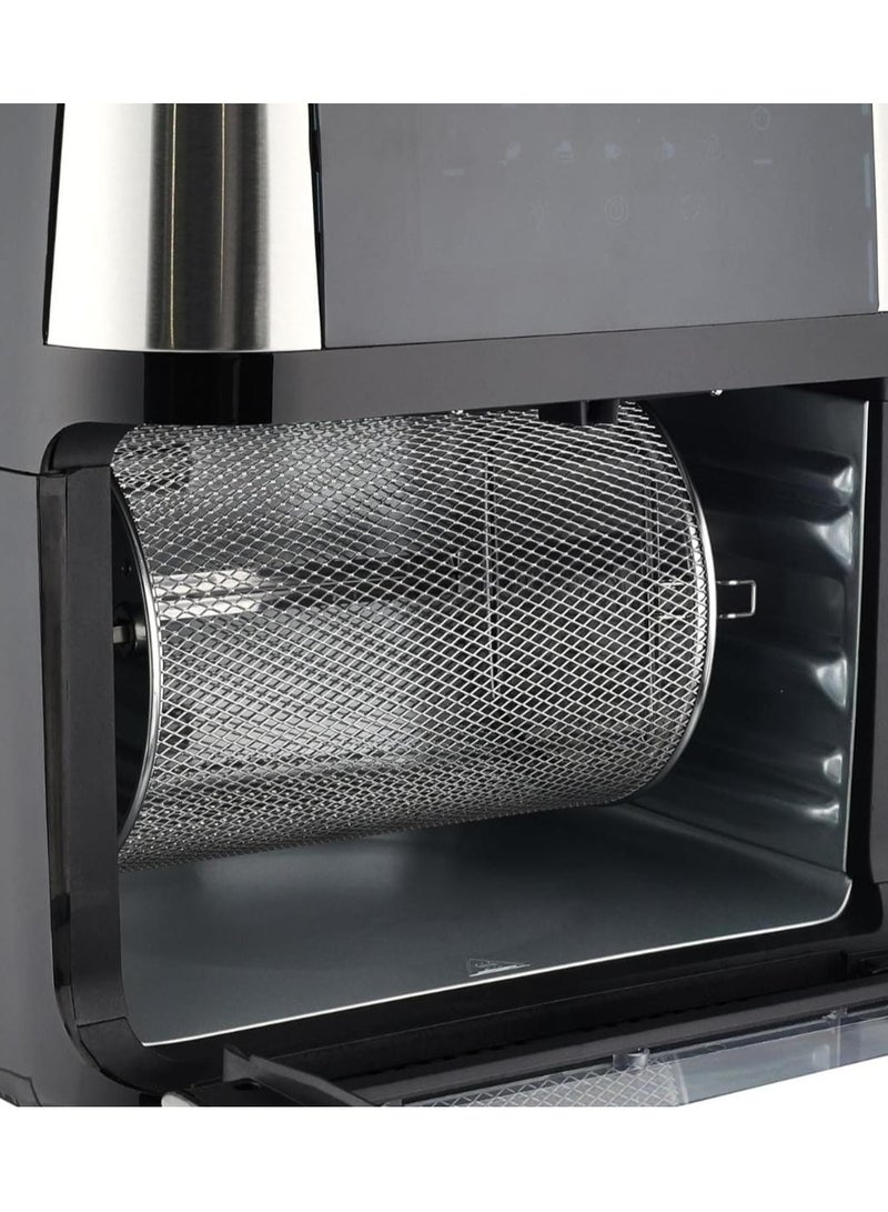 سوكاني فرن مقلاة هوائية سعة 14 لترًا بسعة كبيرة، مقلاة هوائية رقمية متعددة الوظائف مع مشواة ومجفف وفرن حراري - طهي خالي من الزيت، 10 وظائف محددة مسبقًا، 1800 وات سهلة التنظيف - Image 3