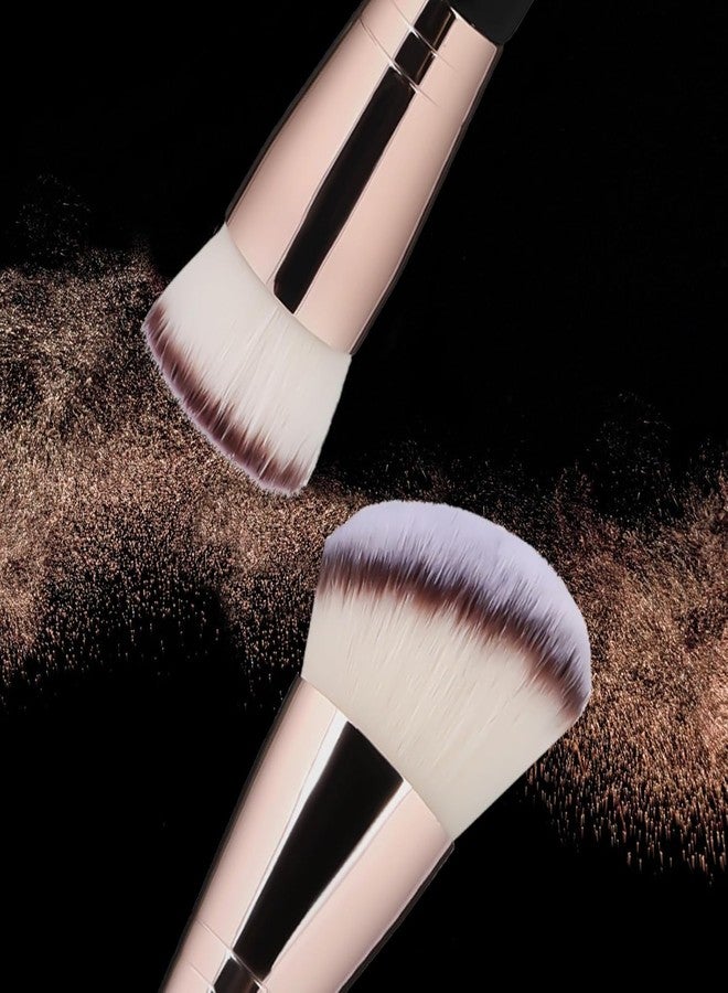 روبي فيس فرشاة مكياج أساس روبي فيس، فرشاة كابوكي فاخرة، فرشاة كونتور مزدوجة الأطراف لمزج خافي العيوب السائل والبودرة وكريم أحمر الخدود (مسطحة/دائرية بزاوية، 1) - Image 5