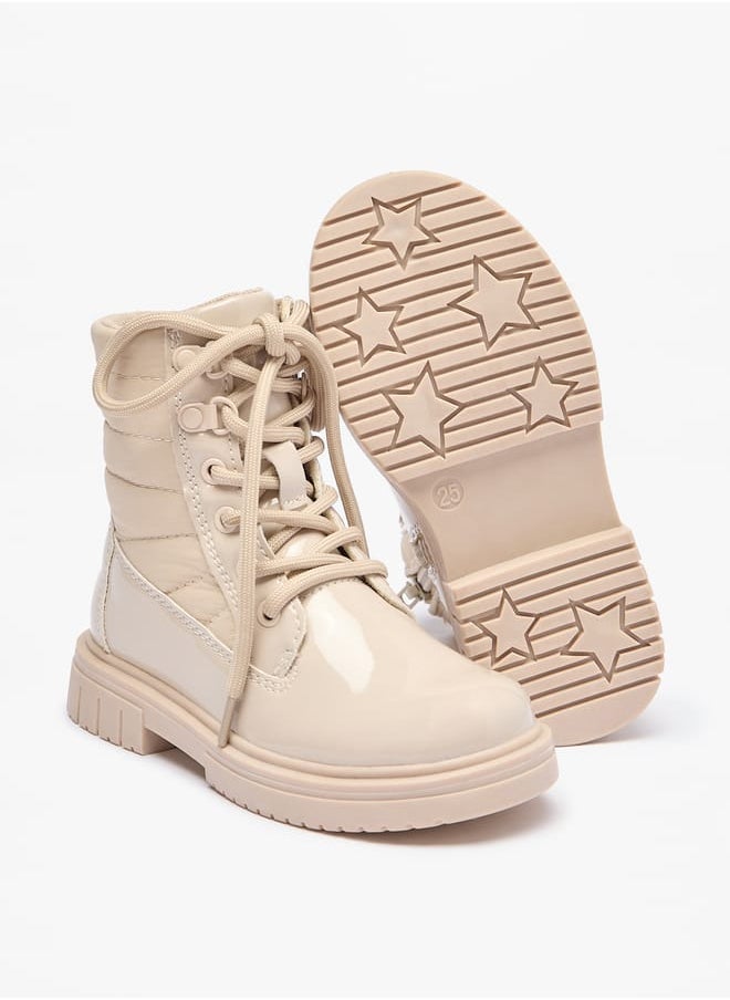 Lee Cooper Girls Quilted Low Ankle Boots with Zip Closure  - Image 5