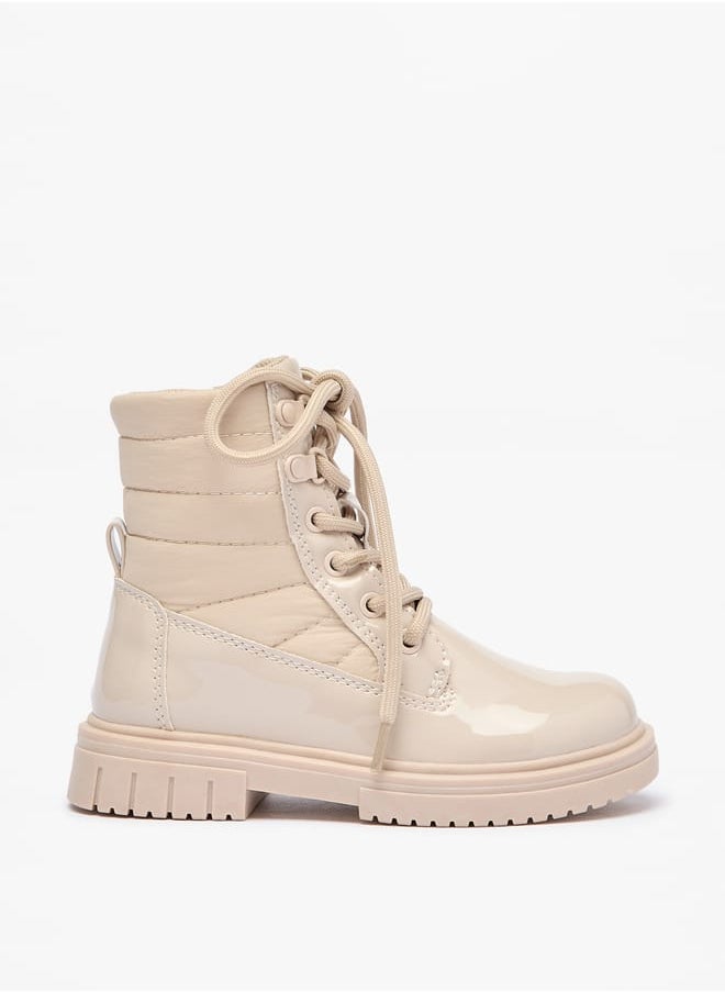 Lee Cooper Girls Quilted Low Ankle Boots with Zip Closure  - Image 3