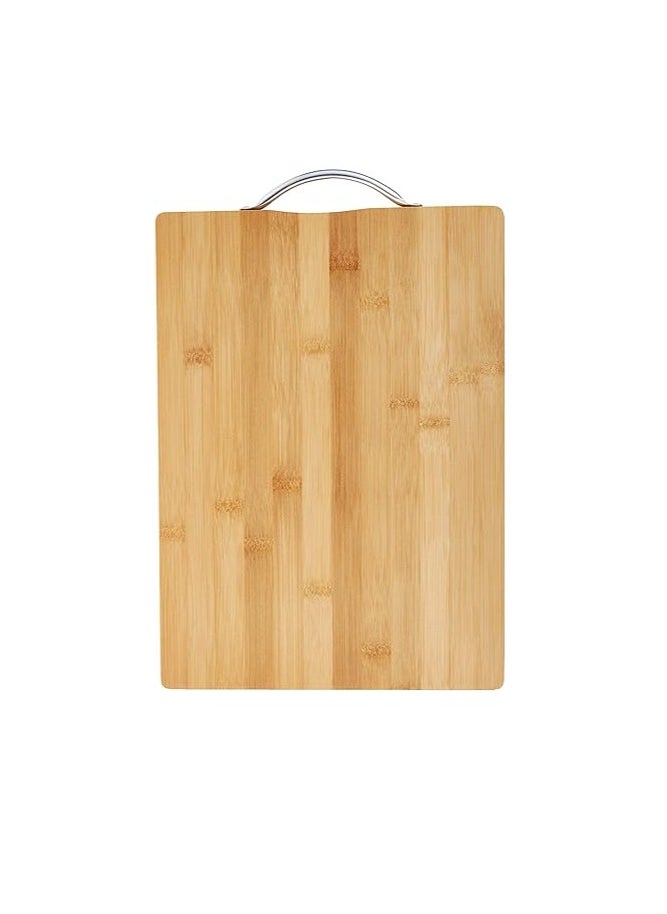 راهالايف Bamboo Cutting Board 36x26cm – Eco-Friendly Wooden Chopping Board with Handle for Kitchen Use  - Image 1