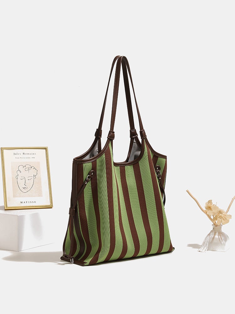 Internet Celebrity Niche Fashion Canvas Bag For Women Armpit Large Bag Versatile Large Capacity Commuter Tote Bag - Image 4