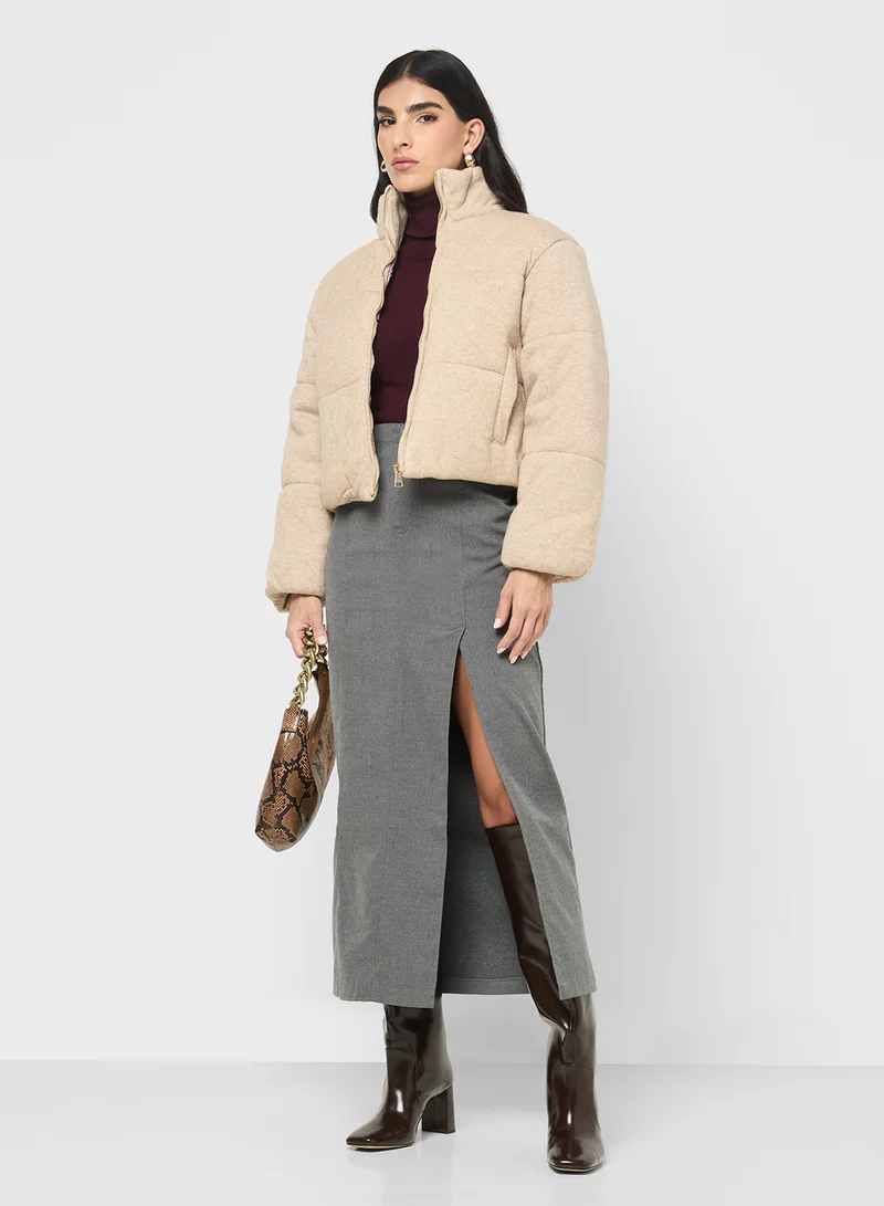 ELLA Puffed Jacket With Zipper