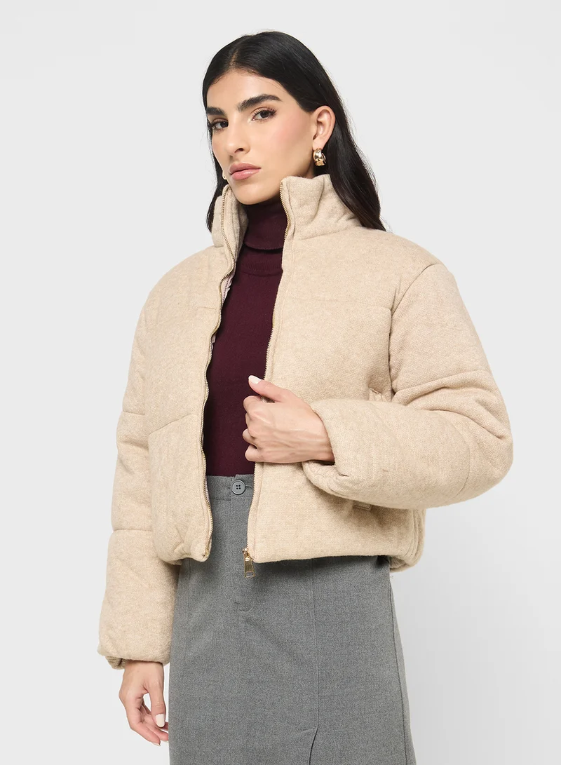 ايلا Puffed Jacket With Zipper