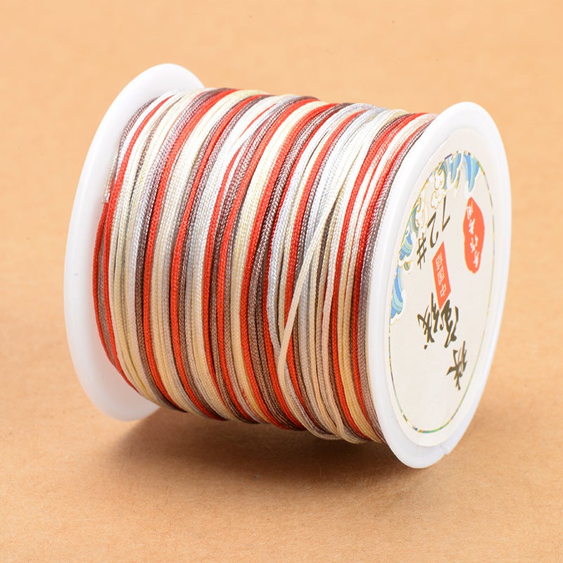 Duan Dye Magic Color Jade Line 72 Diy Woven Necklace Pendant Lanyard Material Strand Gradient Color Jade Strand - Image 1