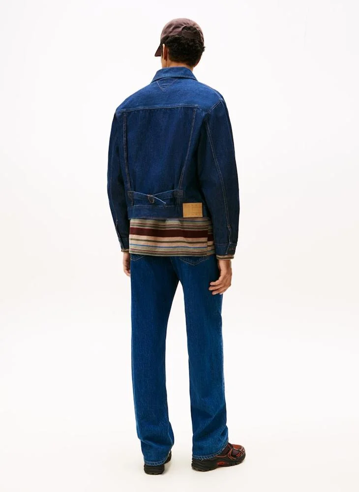 TOMMY JEANS Pleated Denim Trucker Jacket