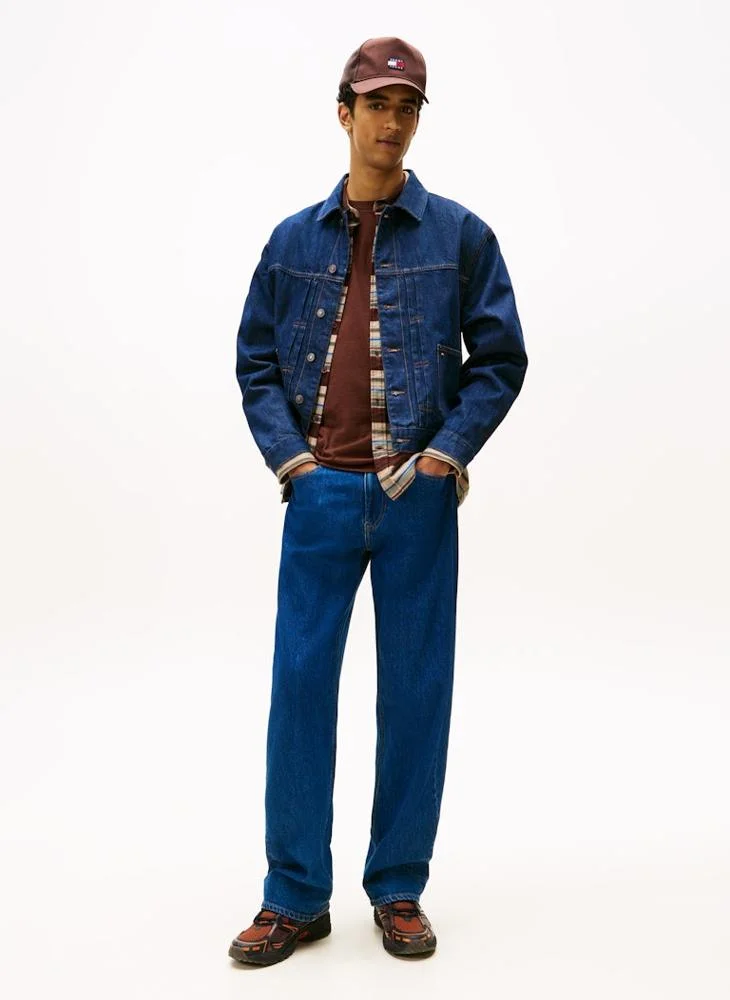 TOMMY JEANS Pleated Denim Trucker Jacket