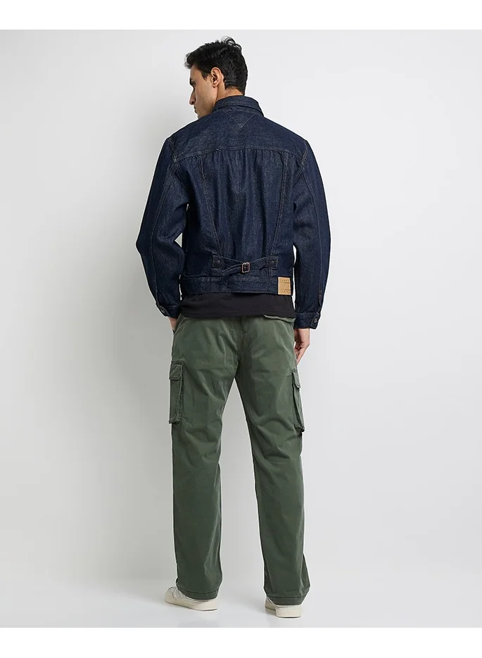TOMMY JEANS Pleated Denim Trucker Jacket