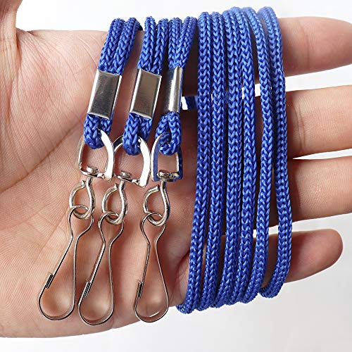 BAITEER 120 Pcs Blue Lanyards Premium Bulk Lanyards Round 36" with Swivel J Hook for ID Name Badge Holder, VIP, School, Kids, Coach, Conference, Festival and Hang Keys - Image 3