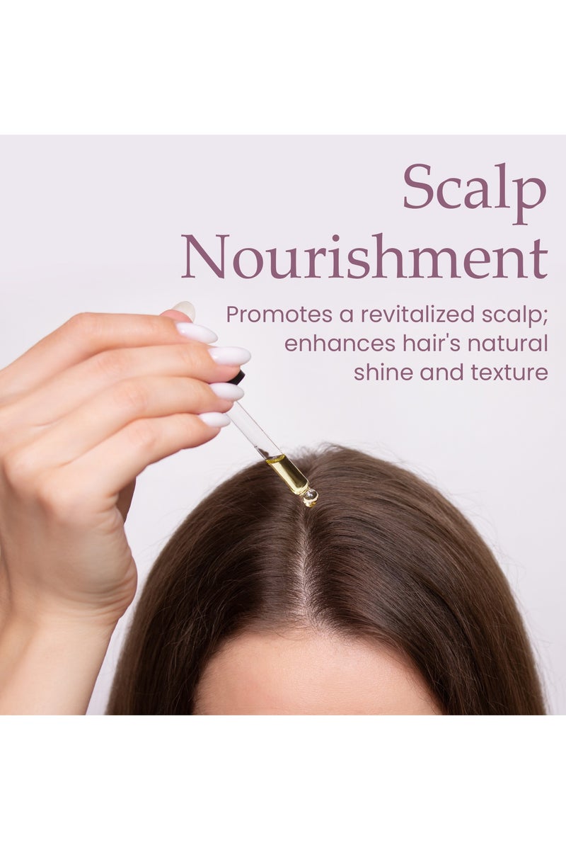 Saante Crowning Glory Women Hair Oil, 100 ml – Strengthens Roots, Scalp Detox, Anti Hair Fall, Promotes Denser Hair, Nourishing Botanical Blend, Clary Sage, Juniper, Lavender, Rosemary - Image 4