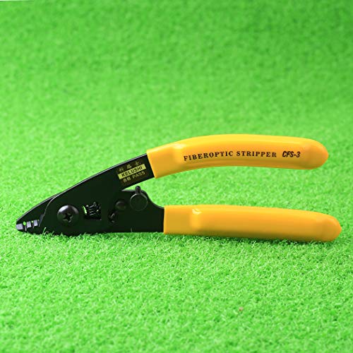 Cruiser CFS-3 Fiber Optic Stripper, Aluminum, Yellow: Strips 125μm, 250μm fiber coating, Ergonomic grip, 5.9 inches length - Image 4