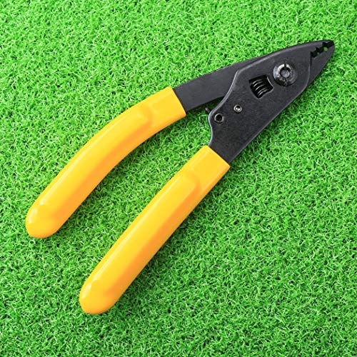 Cruiser CFS-3 Fiber Optic Stripper, Aluminum, Yellow: Strips 125μm, 250μm fiber coating, Ergonomic grip, 5.9 inches length - Image 3