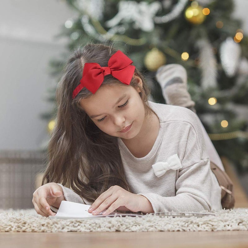 7Rainbows Fashion Cute Red Bow Headband For Girls Toddlers. - Image 4