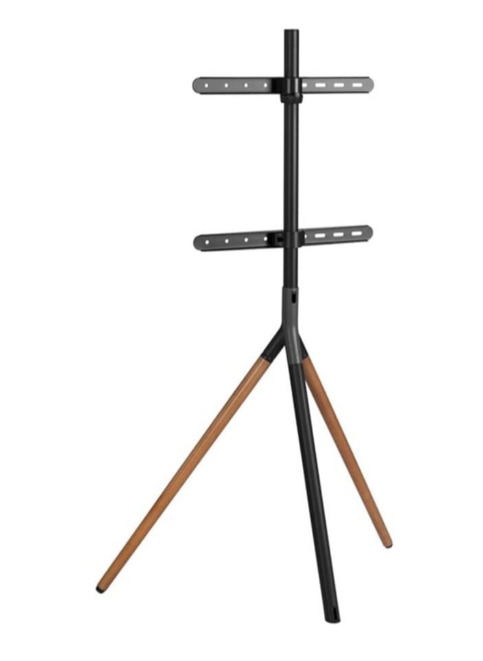 JAJEEK Easel Studio TV Floor Stand | Premium Tripod Mount for 49"-70" Screens | Supports Up to 40 KG | Elegant Grey & Walnut Finish | Adjustable Height | Space-Saving Design | Sturdy & Stable | Built-in Cable Management | Ideal for Home, Office & Studio  - Image 5
