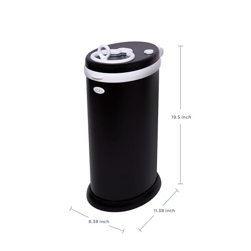 Ubbi Steel Diaper Pail, Odor Locking, No Special Bag Required, Award-Winning, Registry Must-Have, Matte Black - Image 3