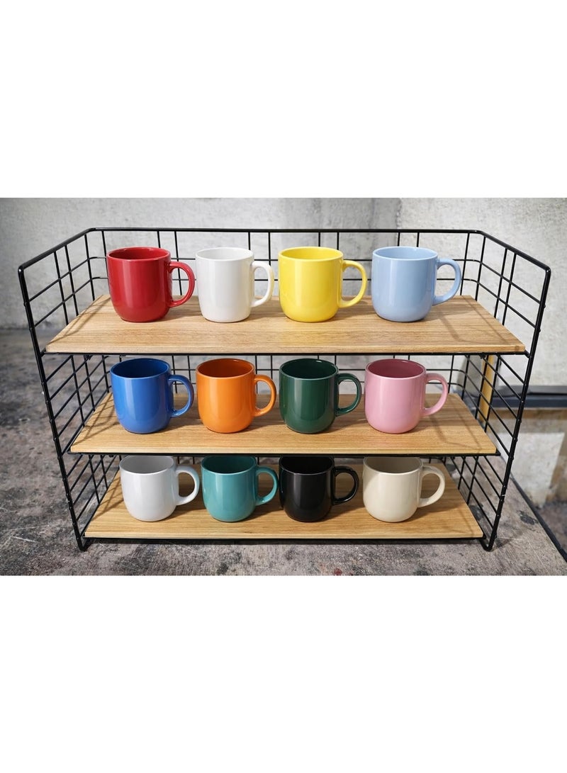 Mug Holder Stand – 3 wooden shelves with a rust-resistant metal frame - Image 5