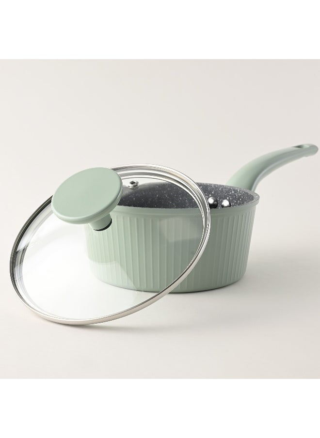 ALBERTO Alberto Sauce Pan Green Granite 16 cm  - Image 1