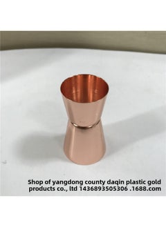Generic 15/30ml Stainless Steel Double Head Measuring Cup Copper Plated/Rose Gold Bar Measuring Cup-Color:Rose Gold 201-Capacity:15/30ML  - Image 3