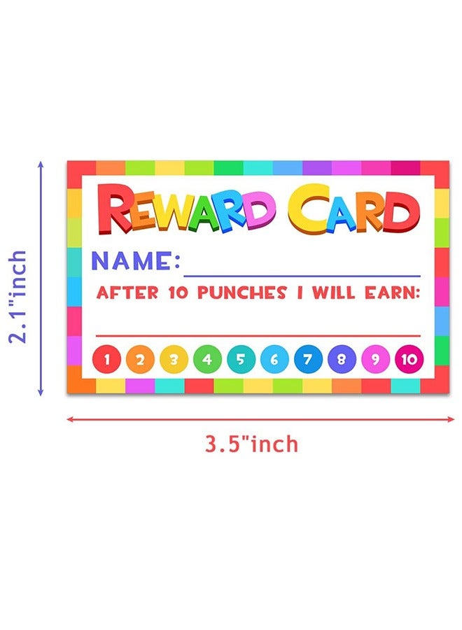 Arabest 100 Pcs Reward Punch Cards, Best Behavior Chart, Homeschool Classroom Motivated Supplies - Image 2